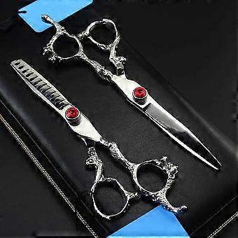 6inch 440C Stahl Dragon Grip Haarschneideschere Ausdünnende Schere Friseurschere FriseurschereZZ31