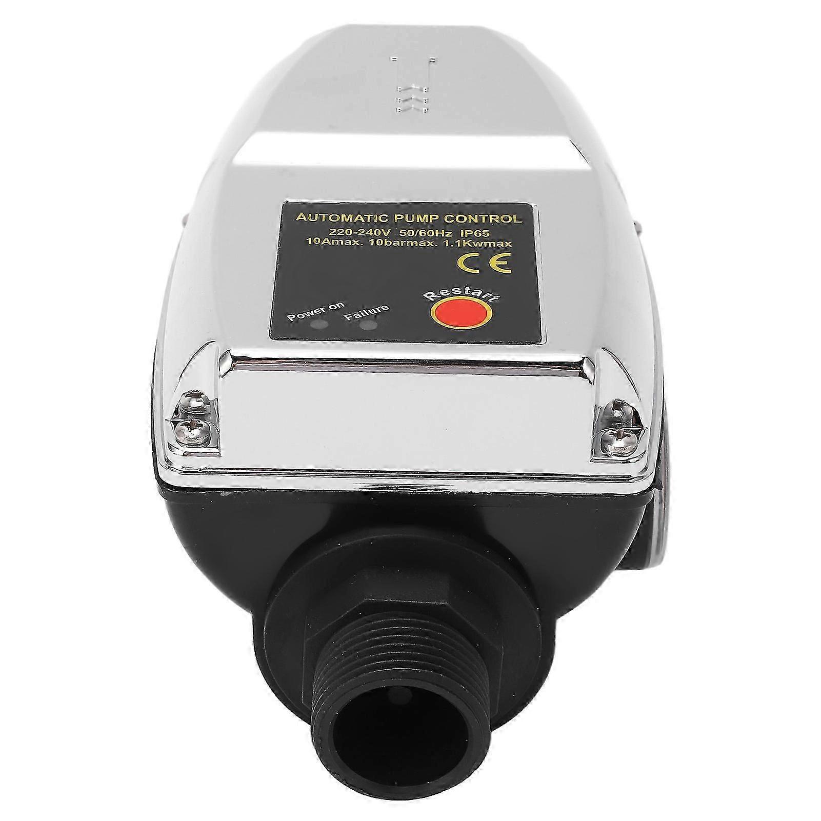 Water Pump Controller Silver Waterproof ABS Housing Intelligent Automatic 10A Pressure Switch Controller