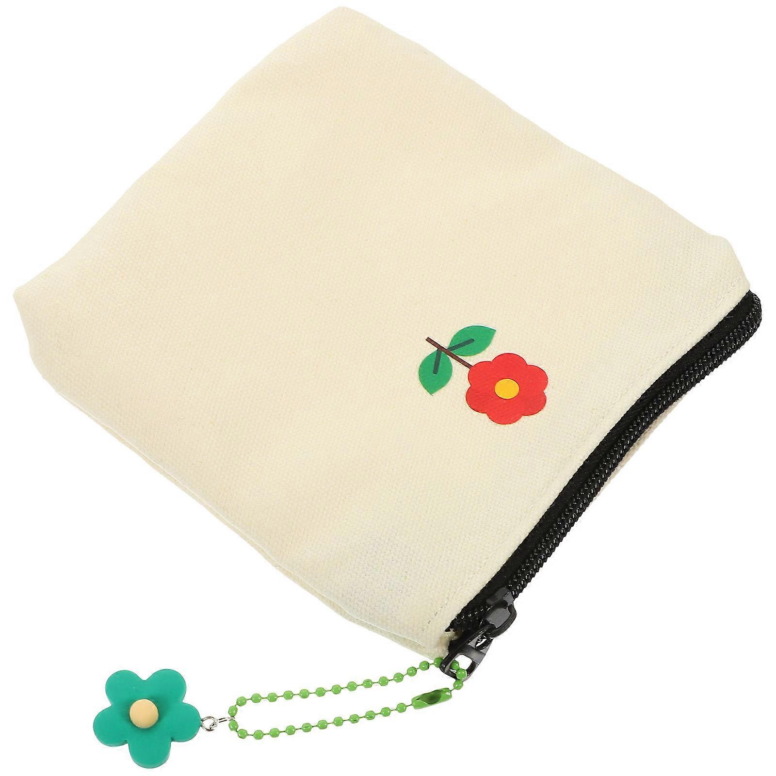 Portable Canvas Storage Bag for Storage 1Pcs Practical Data Cable Coin Bag