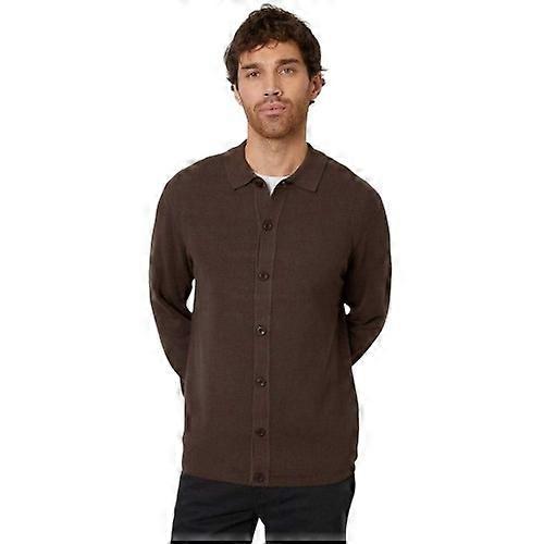 Threadbare Mens Knitted Regular Button-Down Shirt