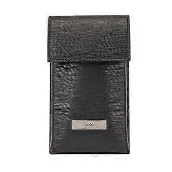 Boss Gallery Logo Italian Leather Neck Pouch
