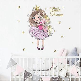 Colorful Cute Lovely Wall Stickers for Kids Peel and Stick Removable Wall Decals DIY Decorations Decor for Nursery Baby Girls Bedroom Playroom Living 