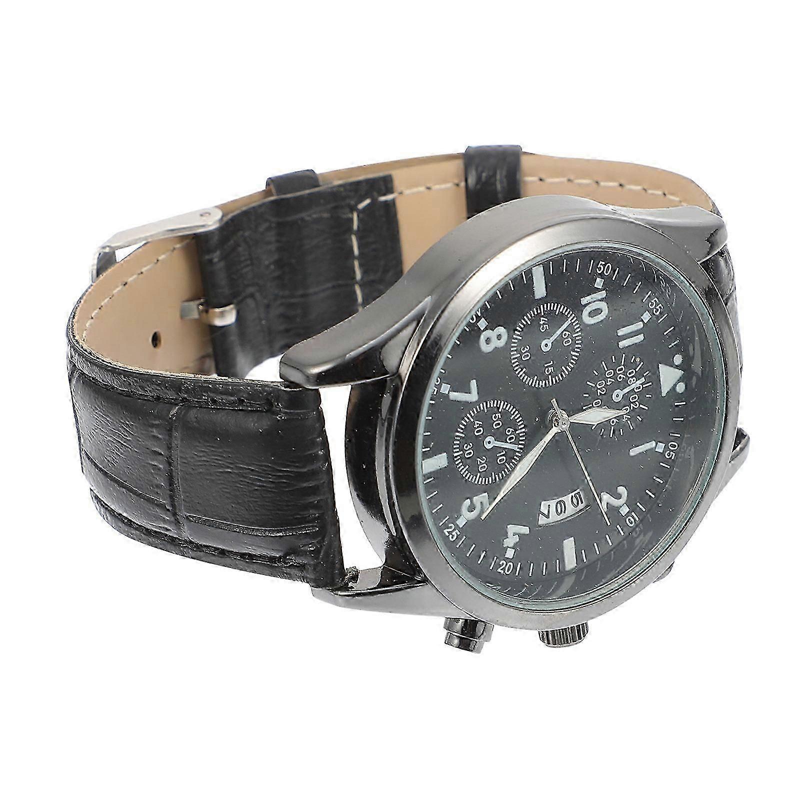 Men Calendar Watch Business Luminous Function with 1Pcs Durable Material