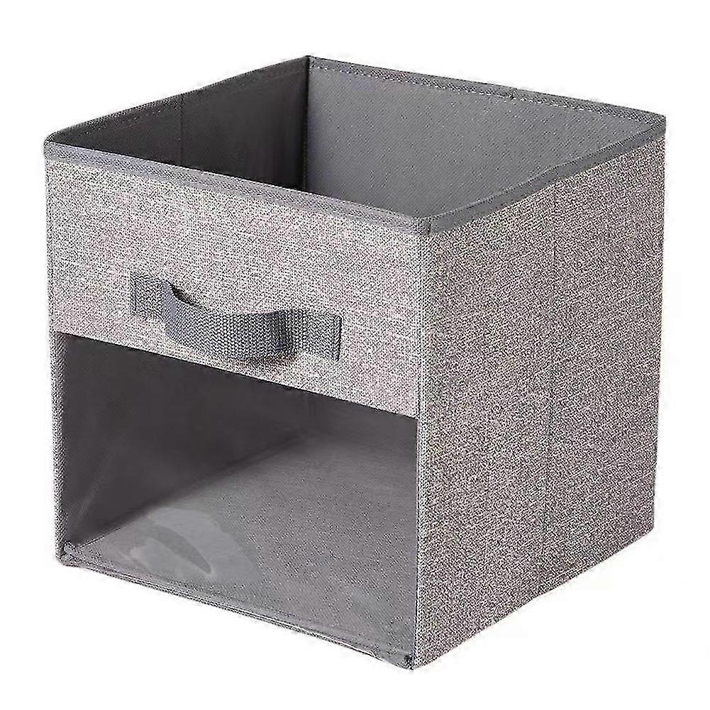 Fabric Cube Storage Box Transparent Storage Box compatible withCloset Foldable Storage Box B