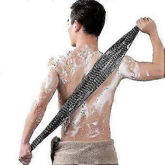 Extra lange exfoliërende back scrubber, magic body back scrubber voor douche, back scrubber voor douche, body wash en massage1pcs-Black