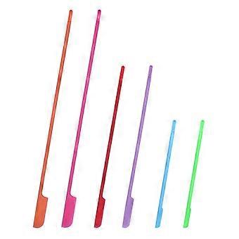 6pcs Flexible Silicone Scraper Reusable Beauty Kitchen Safe Last Drop Spatula Qinhai