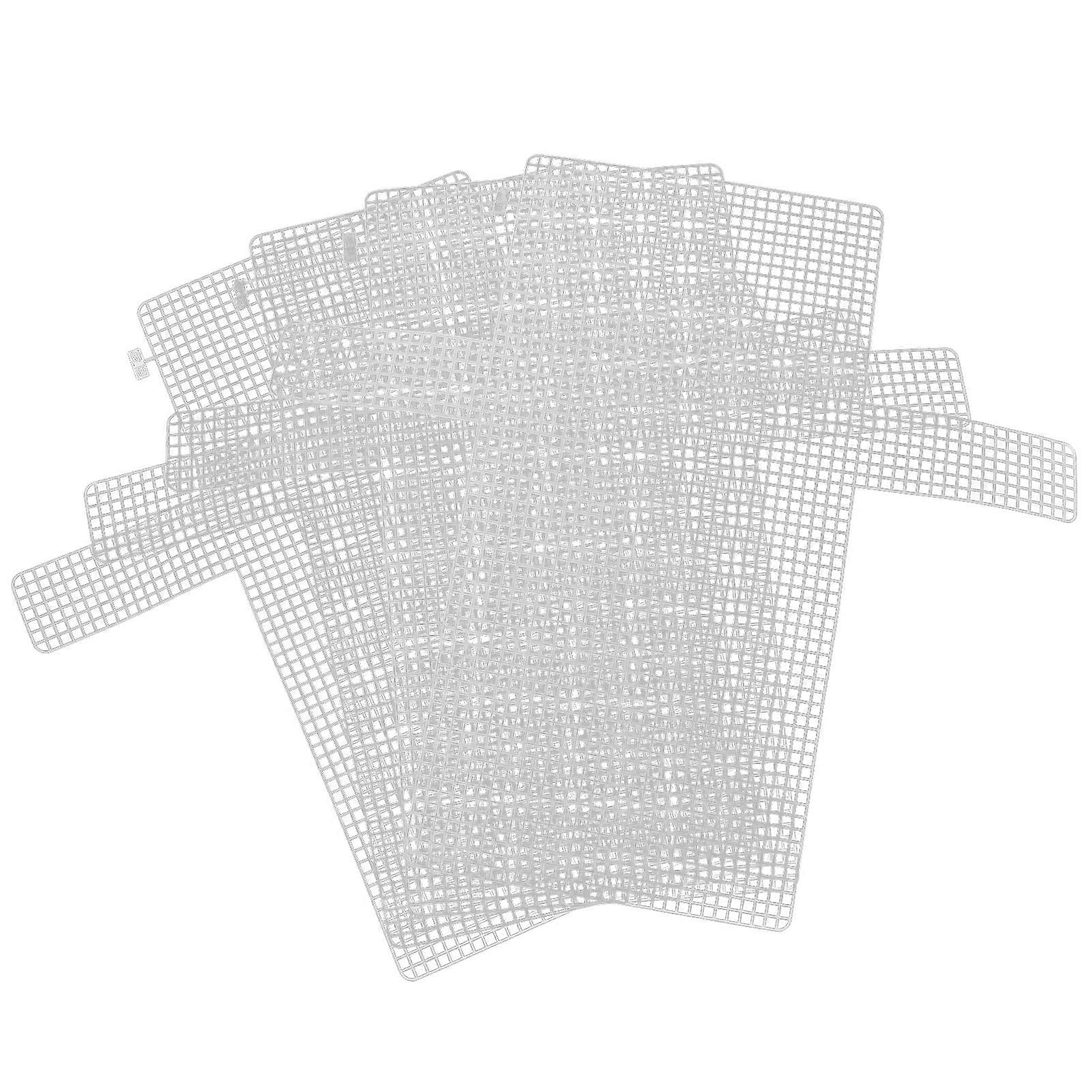 4pcs DIY Mesh Sheets Plastic Handmade Bag Woven Sheets Plastic Grid Sheets