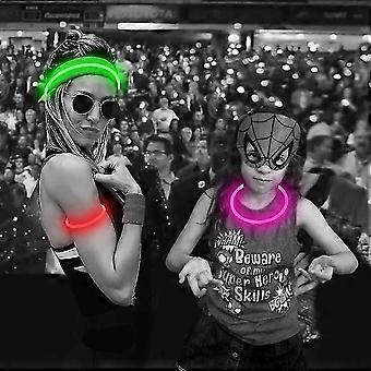 Usb Rechargeable Led Necklace Lighted Up Safety Bracelet Glowing Necklace Glow In The Dark Super Bright