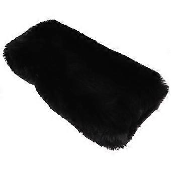 Fausse fourrure Menottes à main Noir Chaud Fausse Fourrure Moufles d’hiver Pour Hommes Filles Cadeau