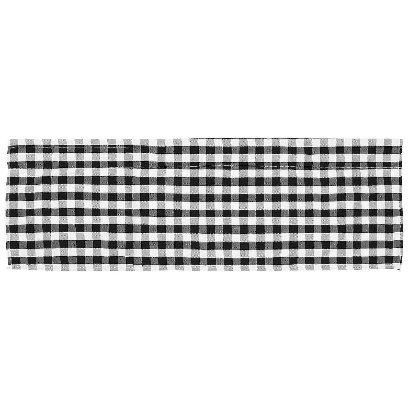 Kitchen Valance Plaid Curtain with Polyester