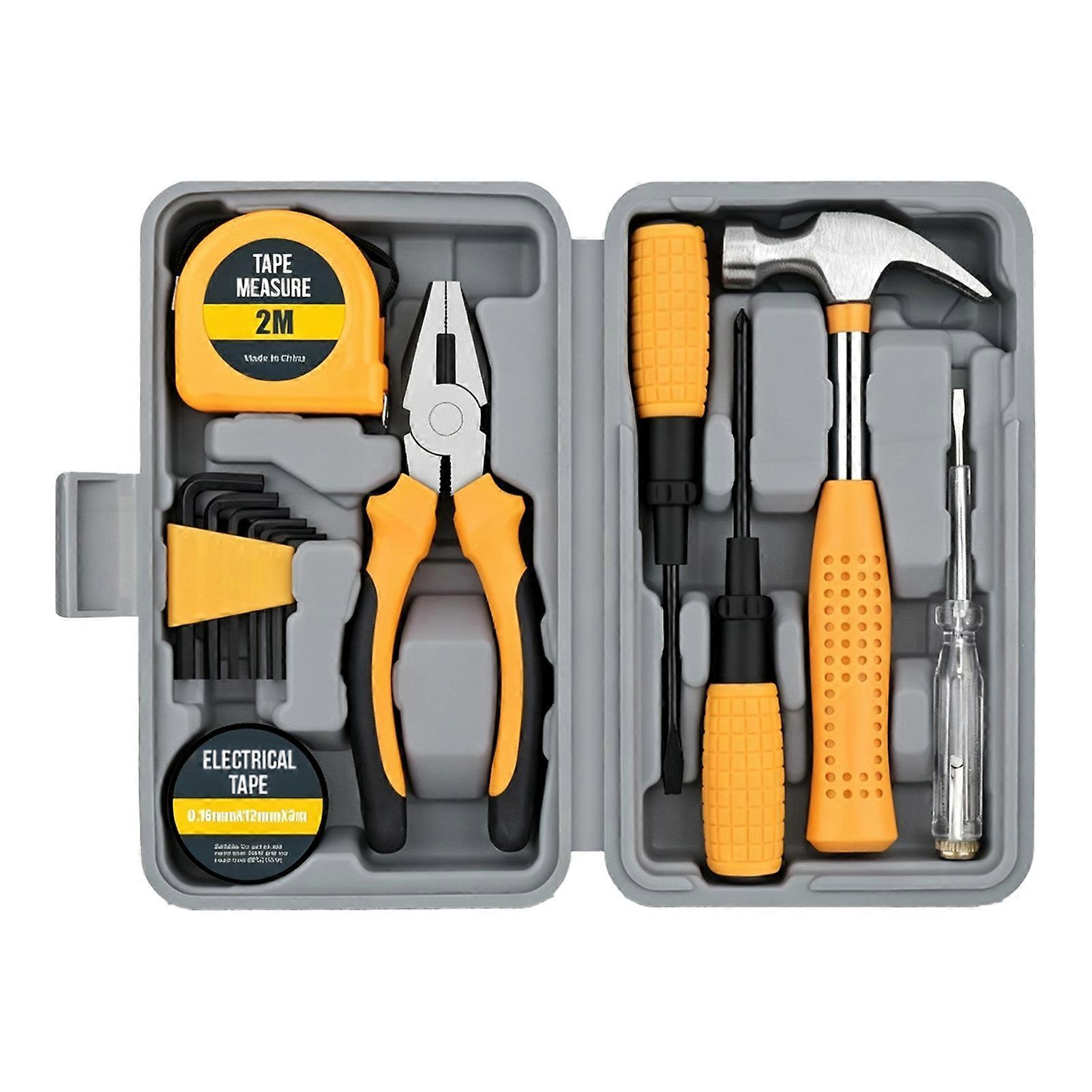 Household Tool Kit with Assorted Tools for Crafting and Repairs