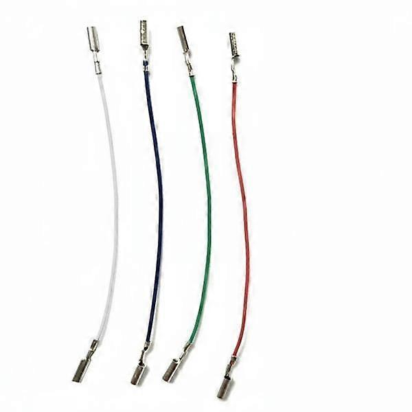 2-6pack 4 Pieces Turntable Headshell Leads Color-Coded Phono Wires Tonearm Tip