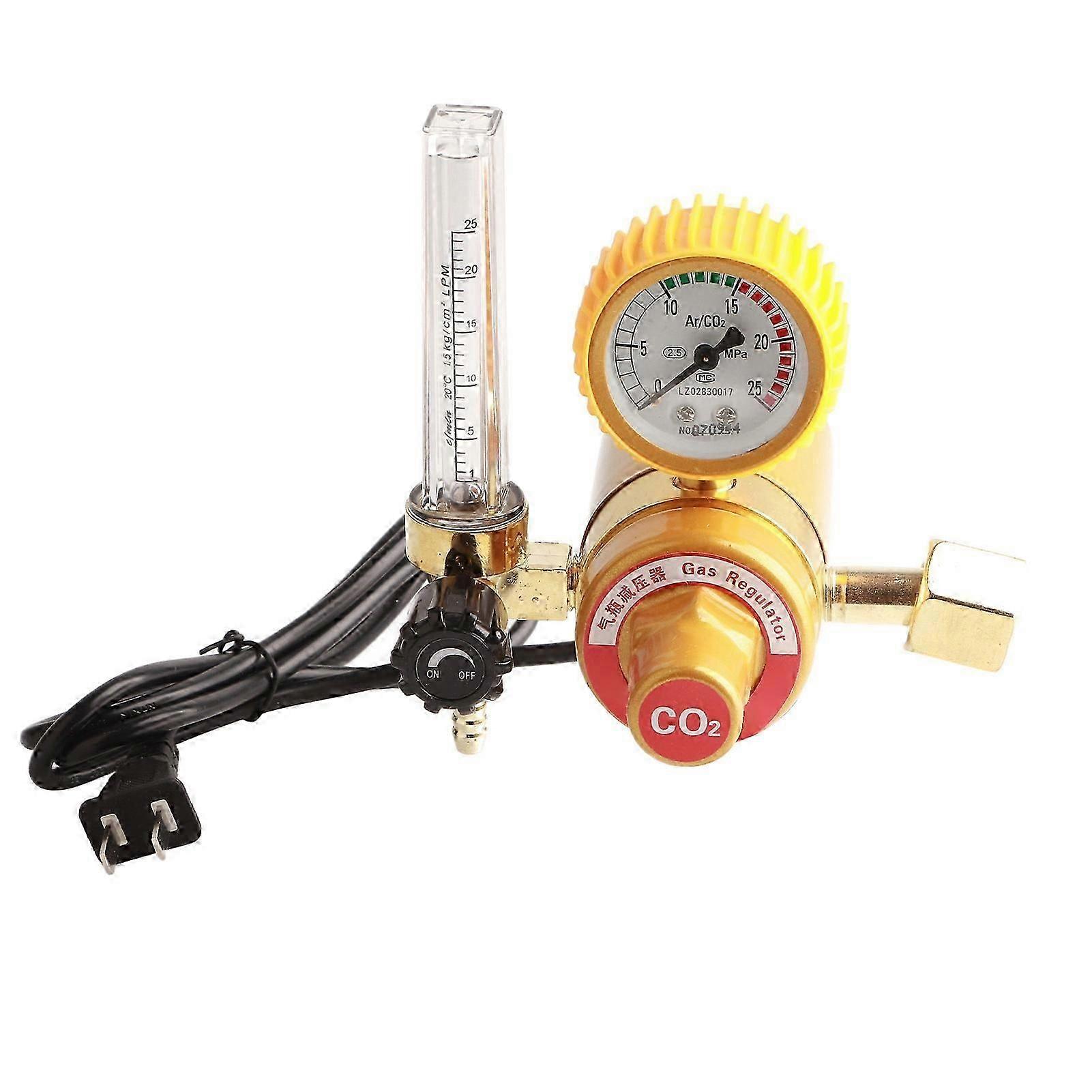 CO2 Regulator 36V Carbon Dioxide Pressure Reducer with Heating Temperature Control