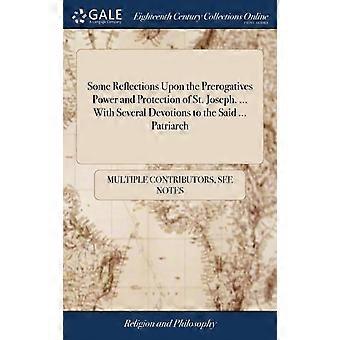Some Reflections Upon The Prerogatives Power And Protection Of St. Joseph. Wi - See Notes Multiple Contributors - Hardcover - en Book