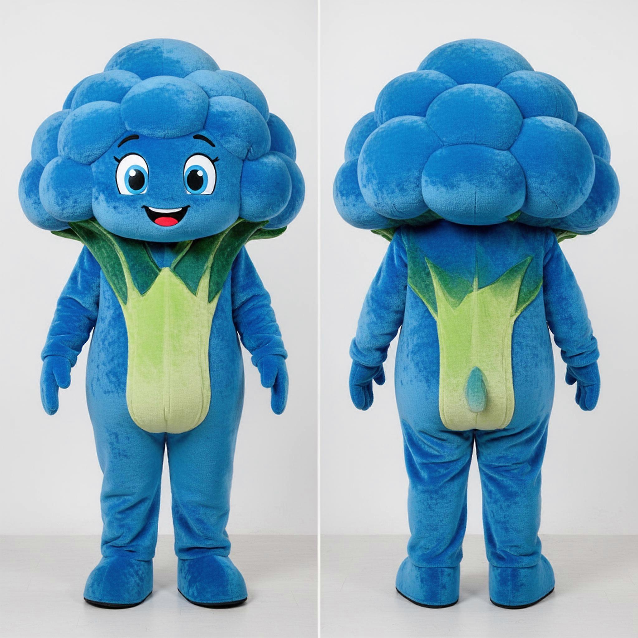 MASTICOT Vibrant Blue Rounded Cauliflower Mascot