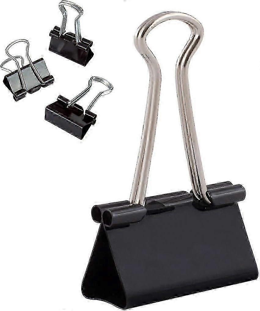 12 Pack Metal Binder Clips, 32mm, Multi-function Document Clips for Paper, Notes, Office, School, Home