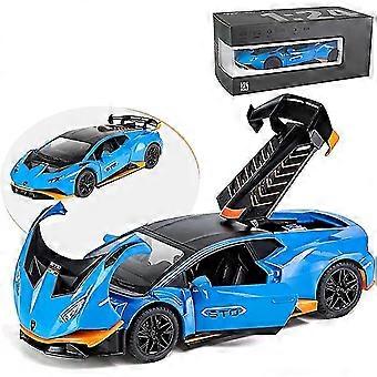 1:24 Legering Diecast Auto Model Voor Lamborghini Huracan Sto 2021, Trek Terug Voertuigen Model auto's Speelgoed voor kinderen van 3 tot 12 jaar oud Gift Adult Collection Car
