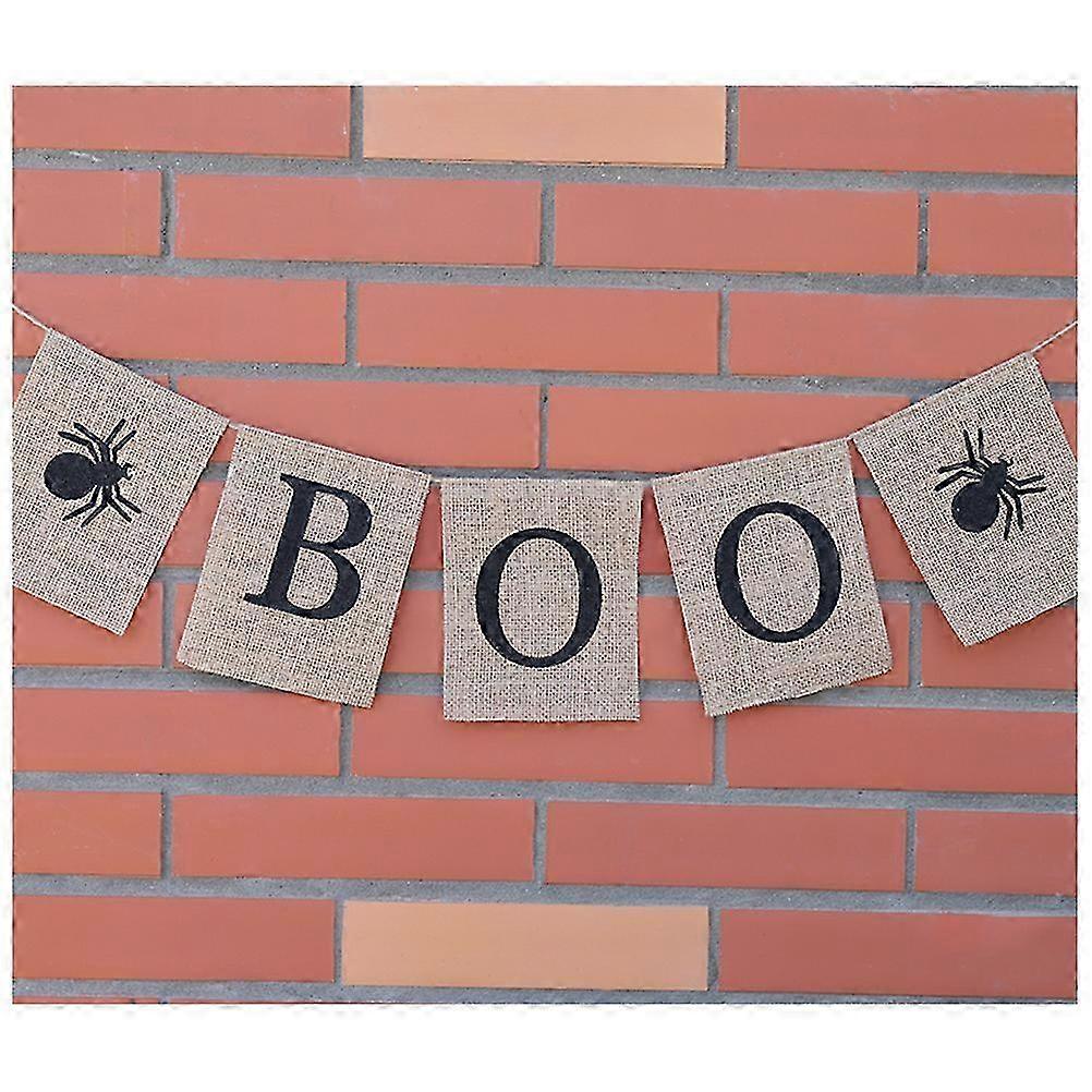 Halloween Decoration Bunting Flags with Spider Spider Patterns