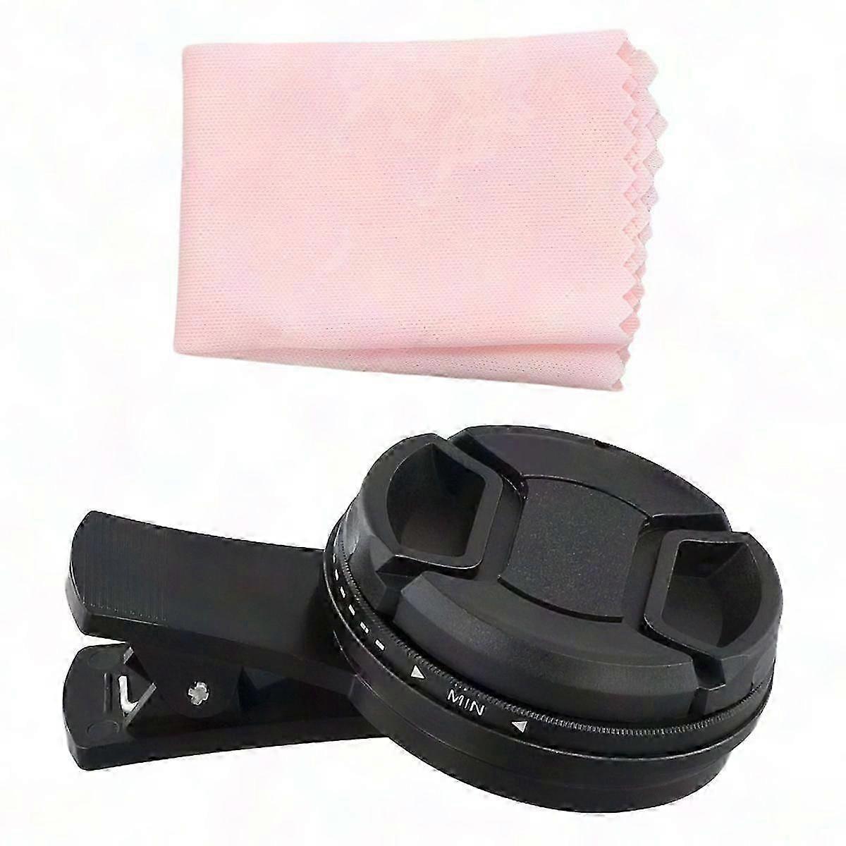 52mm Universal ND2-400 Variable Filter Clip for Smartphone Camera Lens