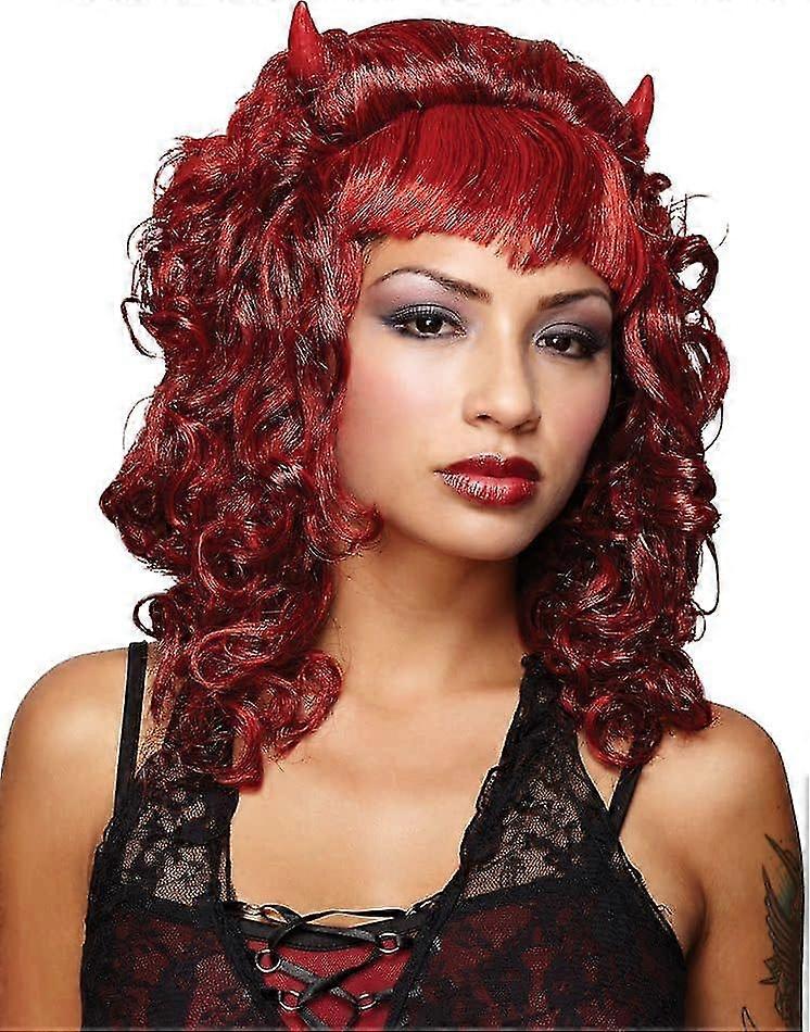 Devilina Red Peruke compatible with Halloween