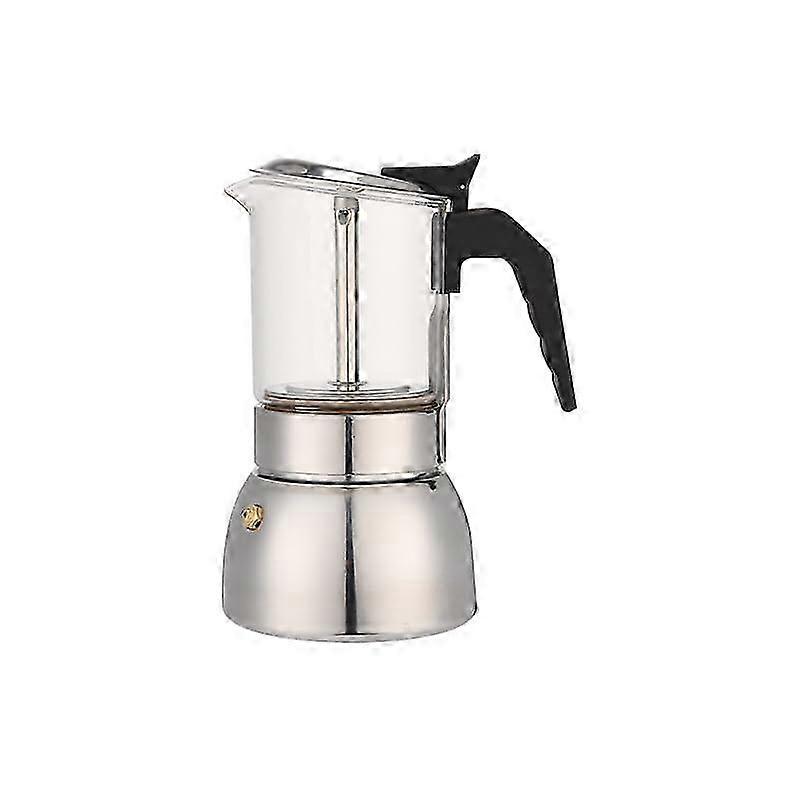 Realtime View Moka Pot 300ml Silver