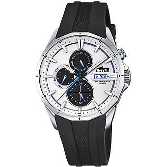 Lotus Multifunction Quartz Analog Man Watch with Silicone Bracelet 18320/1