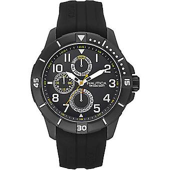 Nautica nsr 300 Quartz Analog Man Watch with NAI13504G Silicone Bracelet