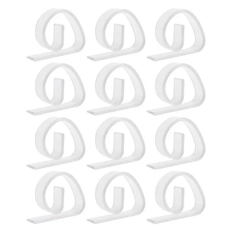 Mini Clear Tablecloth Holders 12Pk