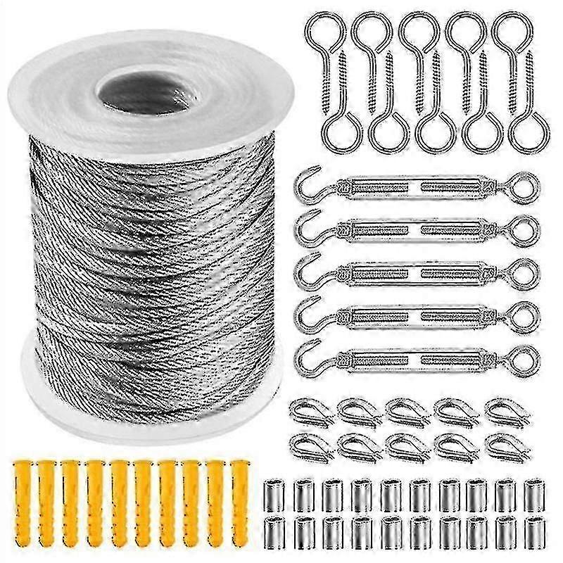 2mm PVC-Stainless Wire Rope Cable Kit