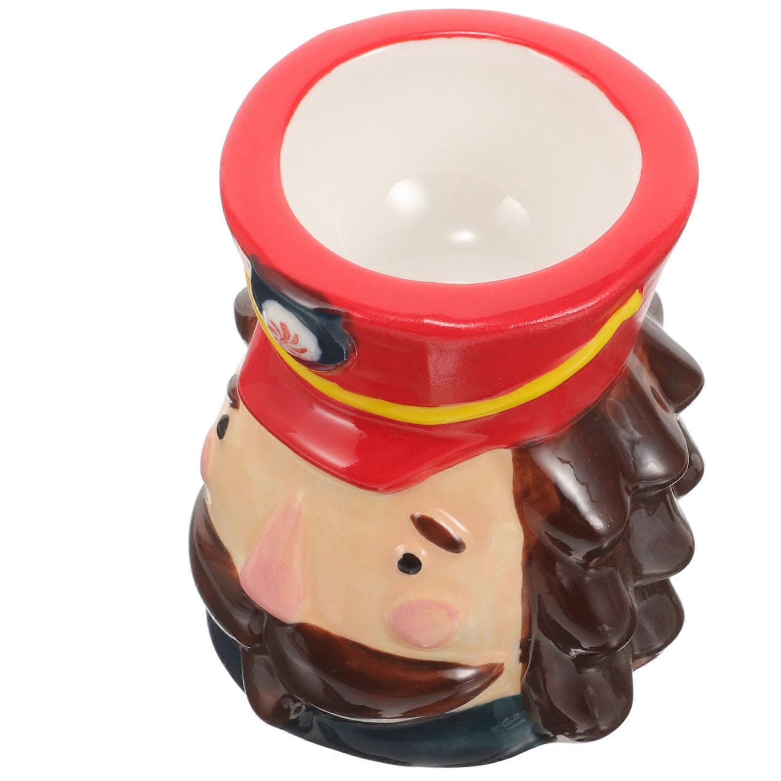 Ceramic Egg Stand for Easter with 3Pcs Egg Storage Holders