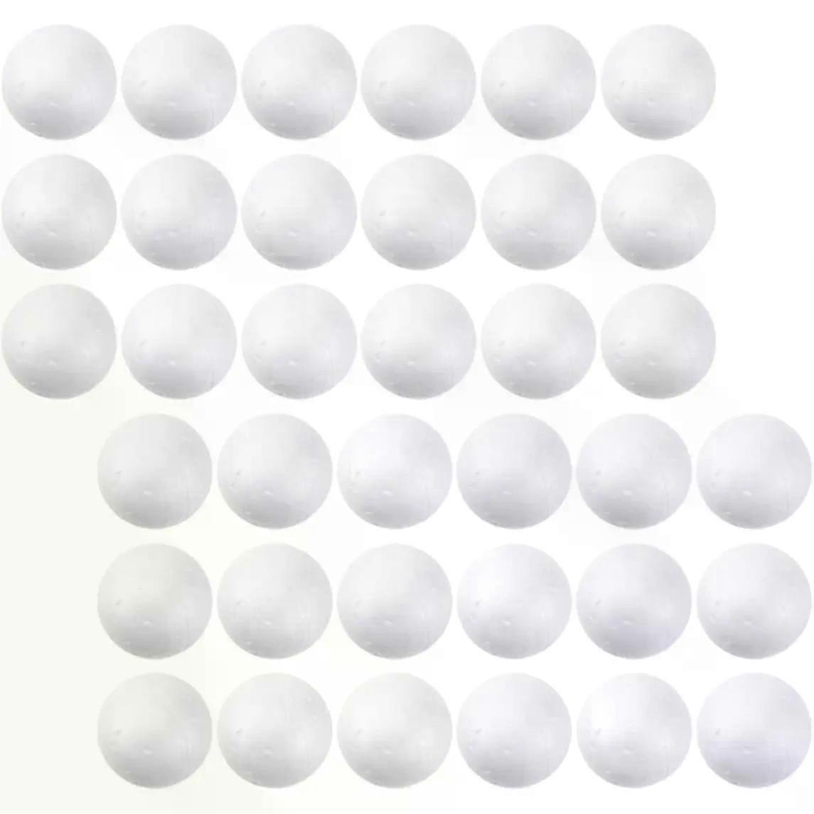 White Polystyrene Foam Balls 120pcs 1.57 Inch