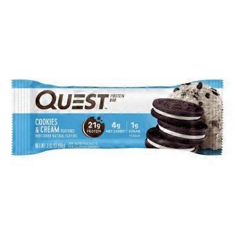 Quest Protein Bar Cookies And Cream, 2.12 Oz (Case Of 12)