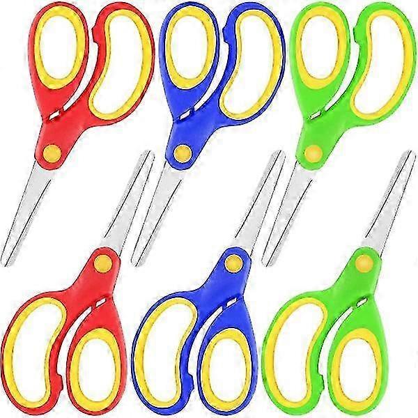 Left-Handed Scissors Featuring Colored Rubber and Plastic