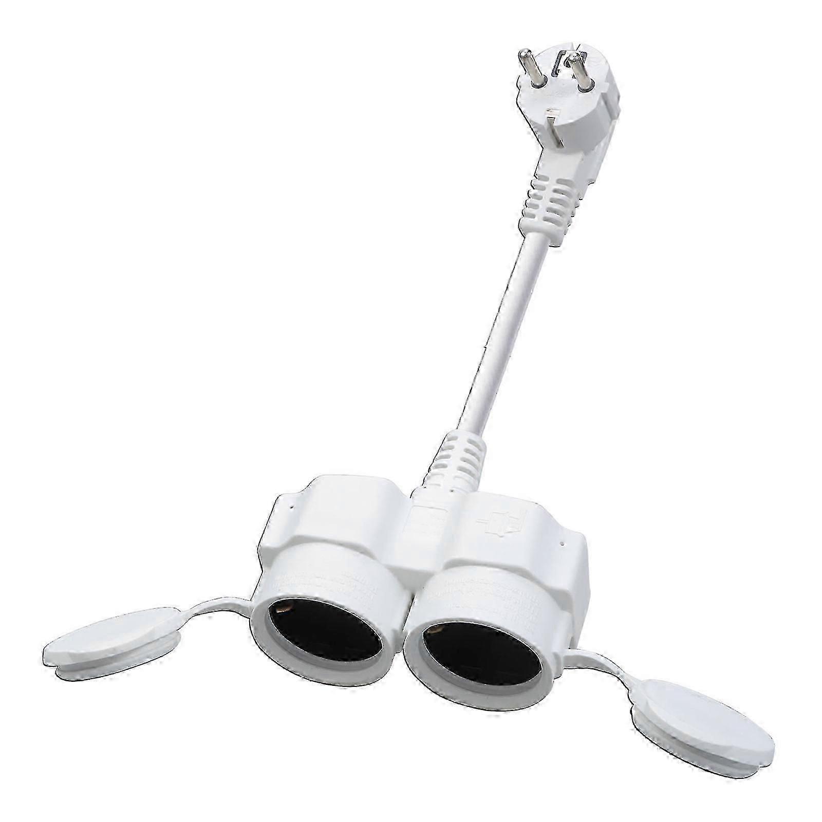 IP44 Waterproof 2-Outlet Extension Lead