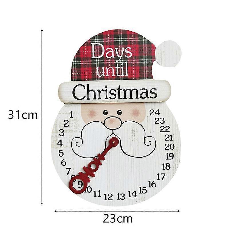 Rustic Kraft Christmas Countdown Sign