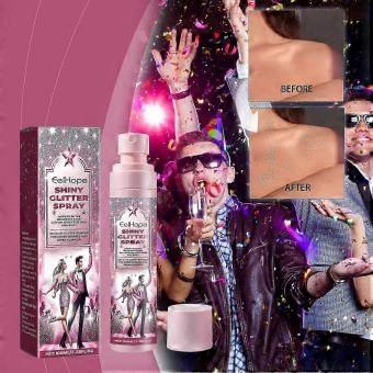 Stage Glitter Spray Body and Hair Shimmer Mist for Parties