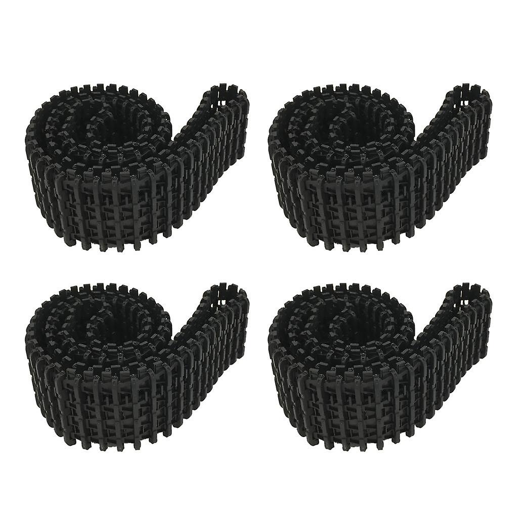 4pcs 78cm Plastic Tank Track Removable Tracked Chassis for Arduino Robot DIY