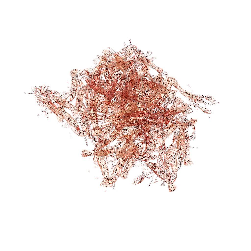 50pcs Langusten Weichköder Angelköder Lebensechte Krebse Jig Kopf Rot