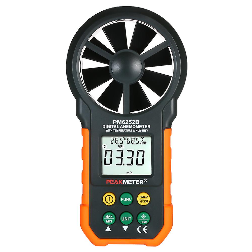 Peakmeter Digital Anemometer Professional Wind Speed Meter Lcd Digital Anemometer Air Volume/temperature/humidity Detector