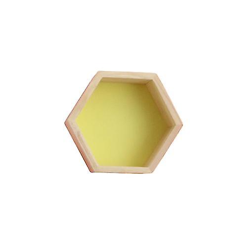 Pxcl Solid Wood Wall Shelf Display Rack Honeycomb Hexagonal Shelf
