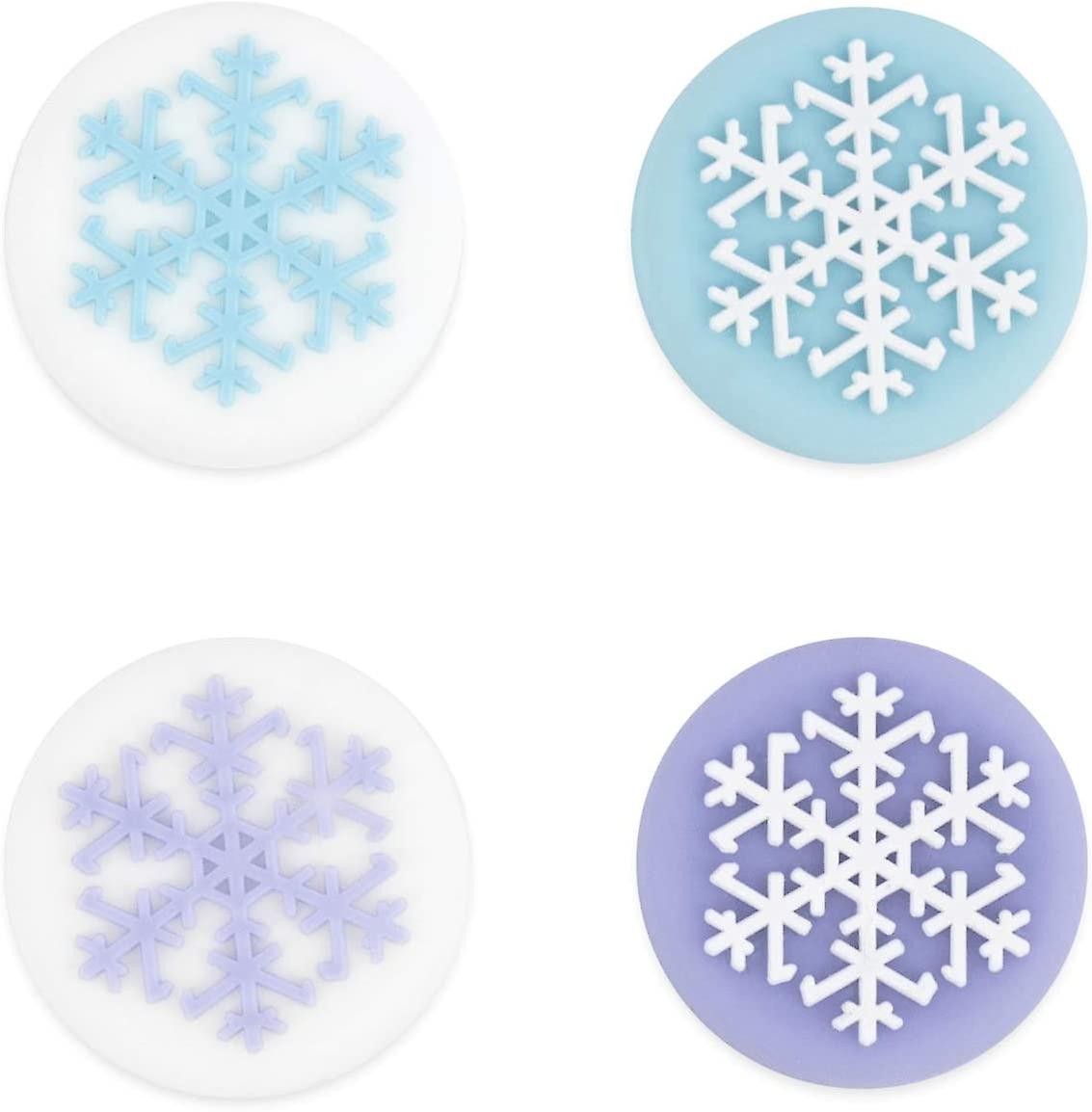 4PCS Silicone Snow Joy Con Thumb Grip Set Joystick Caps Switch /OLED/ Switch Lite Cover Analog Thumb Stick Grips (Snow)