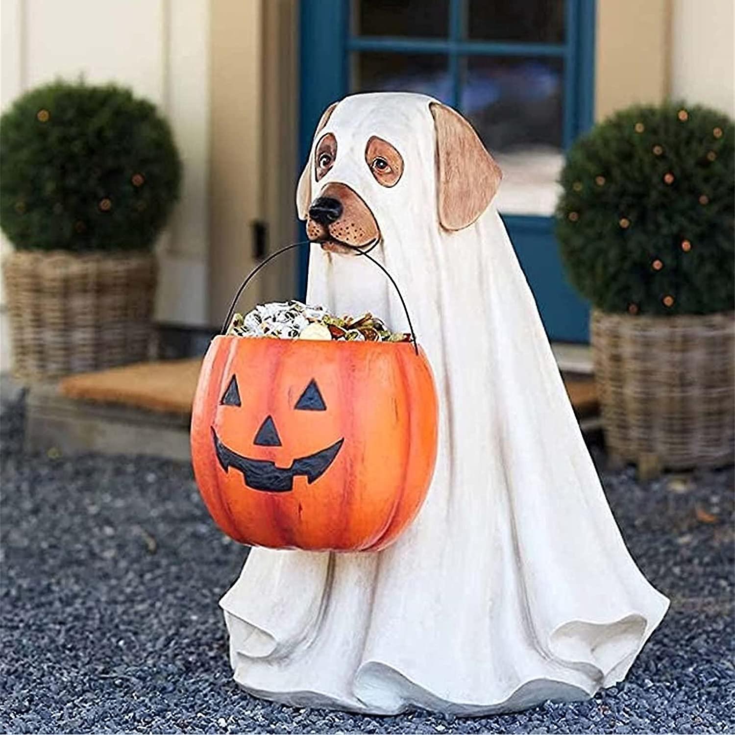 thumbnail image 1 of Soporte para cuenco de dulces para perros fantasma YUANXCMXG Halloween para exteriores, 1 of 4
