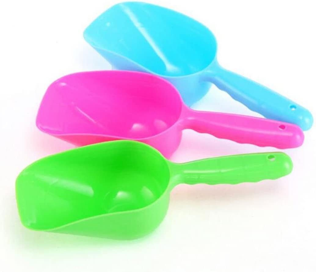 3 Pack Multi-Function Plastic Pet Food Scoop Candy Color (Random Color)