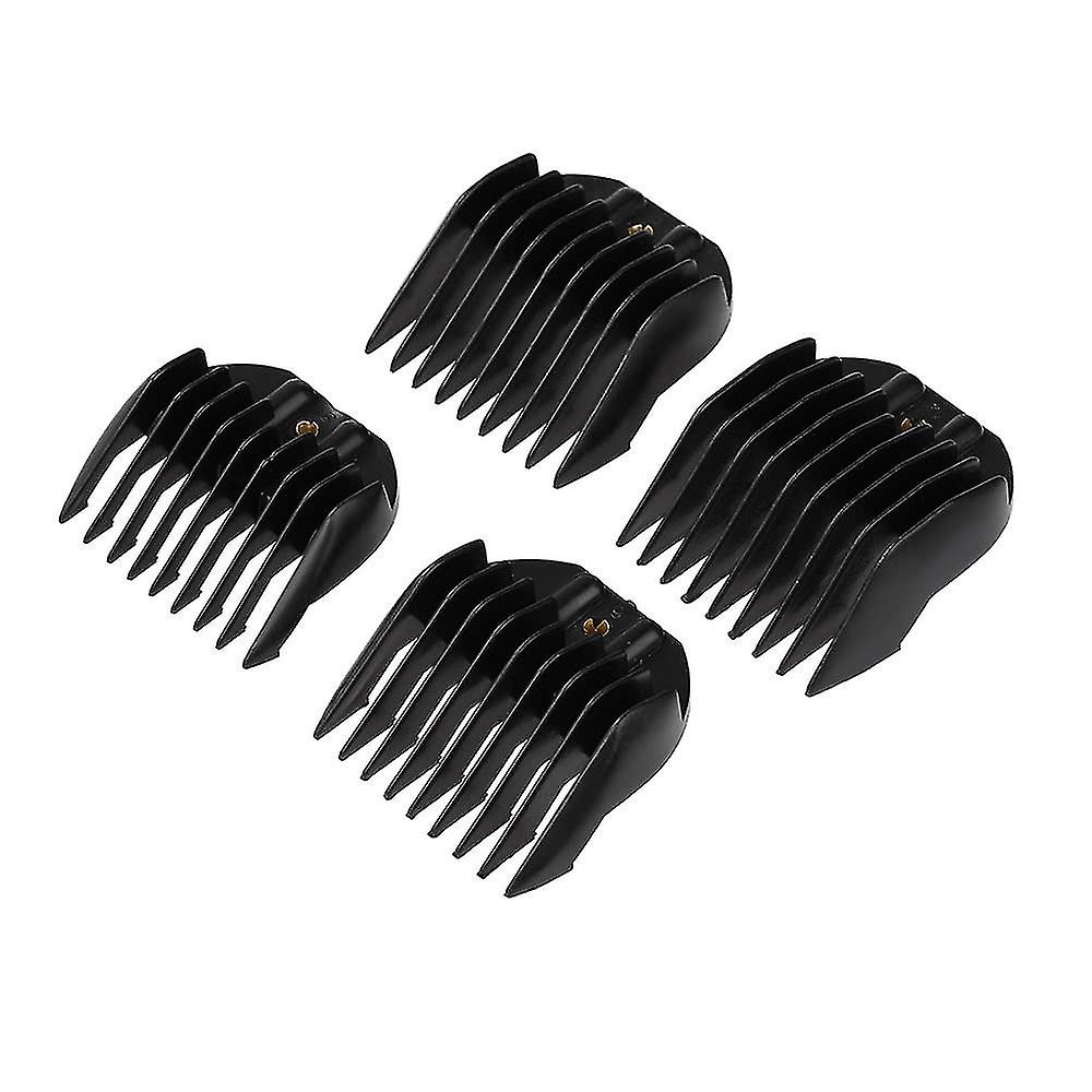 4 Sizes Clipper Comb Guide Attachment Set Haircutting Tools For Electric