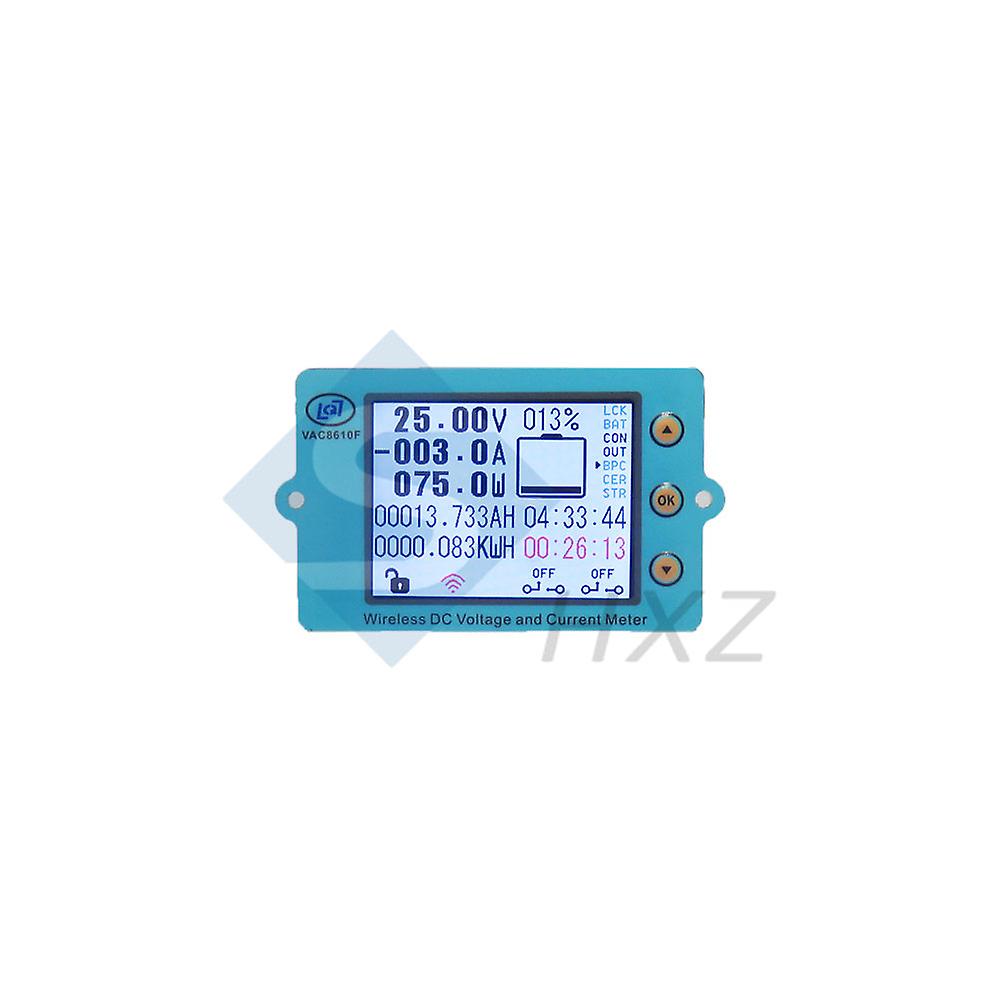 Vac8610f2.4-inch Color Screen Wireless Voltage Current Meters Coulomb Meter Battery Management System 100v 50a