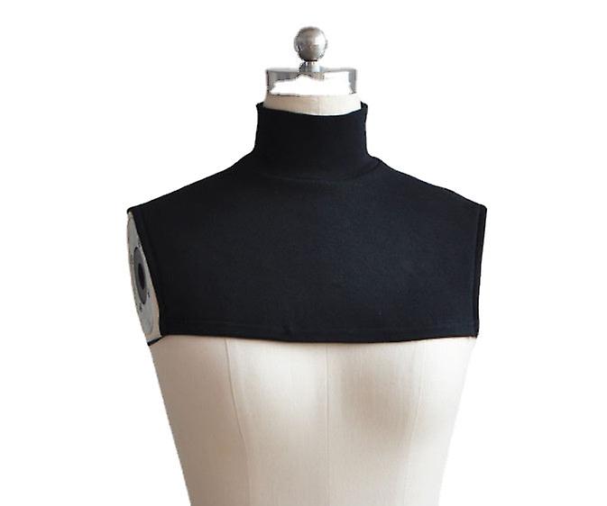 Women's Fake Collar Detachable Half Half Turtleneck Men All-matching High Neck Cotton Pullover Scarf