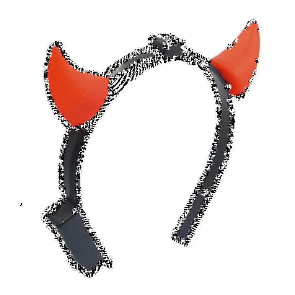 Disfraz de Halloween Red Led Light Ladies Devil Horns Diadema