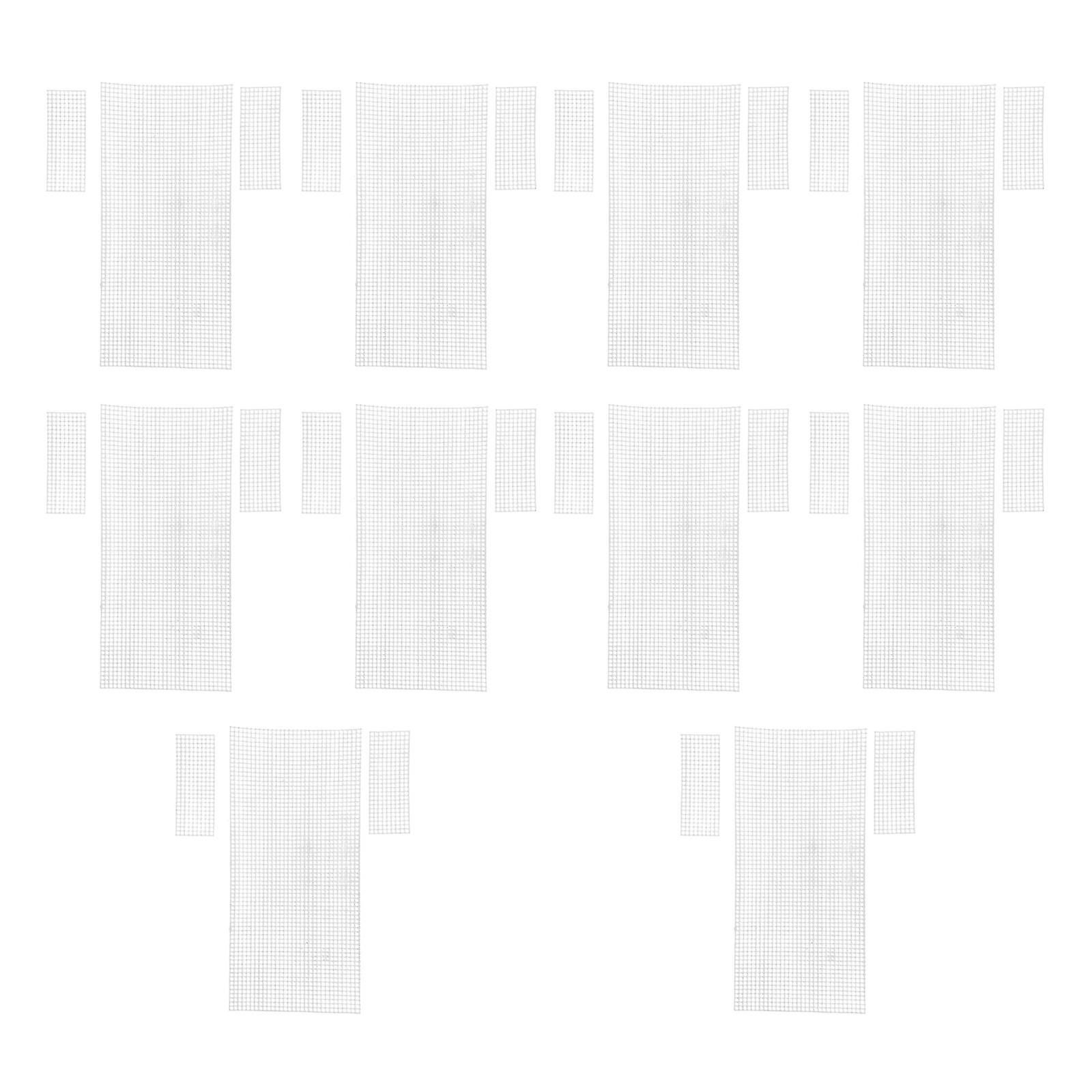 10x DIY Plastic Mesh Canvas Sheets Weaving Sewing Bag Making Accessories