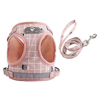 Walk-in Small Dog Harness and Leash Set, Anti-Escape Puppy Kitten Harness,Suitable for Outdoor Walking of Cats and Small DogsPetL