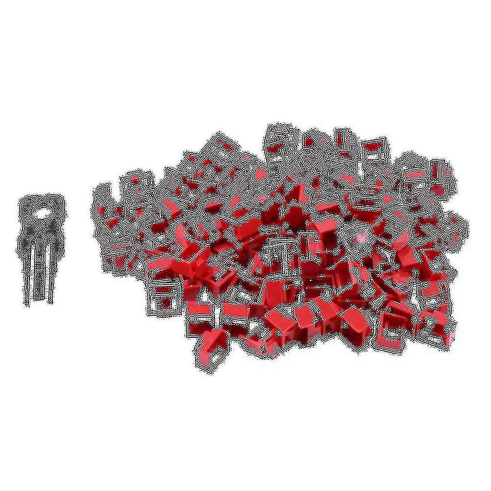 100pcs Red Rj45 Port Ethernet Lan Hub Anti Dust Cover Plug Cap Blockout Protector con propietario